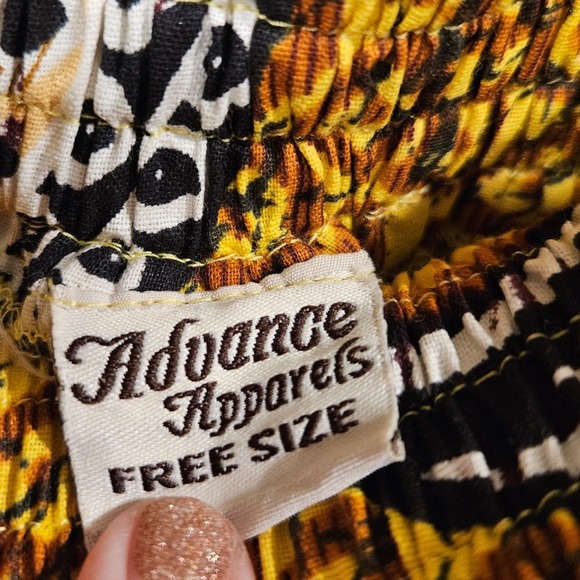 Advance Apparels Skirt African Print Midi Tie Waist Free Size Boho Festival - Picture 6 of 7